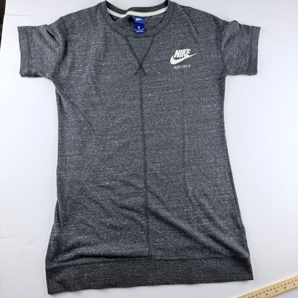 Nike T Shirt Medium Gray Just Do It Tunic